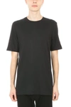 HELMUT LANG BLACK COTTON T-SHIRT,G09HM518