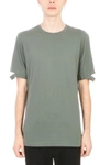 Helmut Lang Sliced Sleeve T-shirt In Green