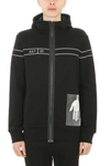 HELMUT LANG DREAM BLACK COTTON HOODIE,H07HM505