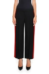 ALEXANDER MCQUEEN CROPPED WOOL AND SILK TROUSERS,8718399