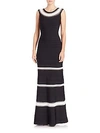 HERVE LEGER BRAIDED-INSET BANDAGE GOWN,0400095957625