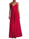 HALSTON HERITAGE Carmine Fit-&-Flare Gown,0400096095778