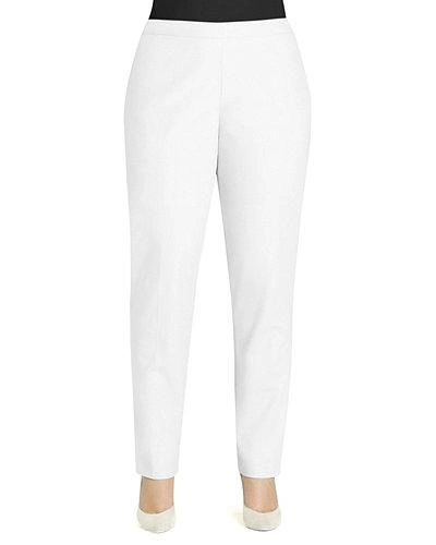 Lafayette 148 Plus Size Barrow Straight-leg Crepe Pants In Cloud