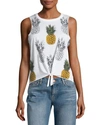 CHASER PINEAPPLE-PRINT KNOT-FRONT TANK,PROD205350449