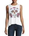 CHASER SUGAR SKULL GRAPHIC TANK,PROD205350447