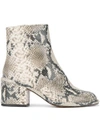 ROBERT CLERGERIE SNAKE SKIN 65 ANKLE BOOTS,MOOTS12423976