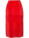 OSCAR DE LA RENTA 中长铅笔半身裙,F173612404371