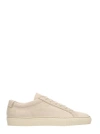 COMMON PROJECTS ACHILLES ORIGINAL LOW BEIGE SUEDE SNEAKERS,3815