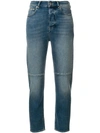 GOLDEN GOOSE GOLDEN GOOSE DELUXE BRAND CROPPED STONEWASHED JEANS - UNAVAILABLE,G31WP106A312174898