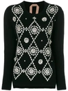 N°21 BUTTON EMBELLISHED JUMPER,N2SA018708112431185