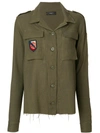 AMIRI patch-appliqué military shirt,WWLSBMILOLV12443351