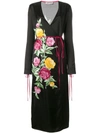 ATTICO floral wrap kimono dress,DRYCLEANONLY