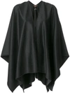 ERMANNO GALLAMINI V-NECK CAPE JACKET,CAPE7012392831