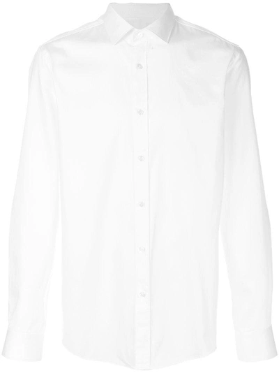 Hugo Boss Ronni Slim Fit Button-down Shirt In White