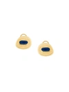 AURELIE BIDERMANN Peggy lapis clip-on earrings,FW17BO02MG12441548