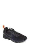 Nike Air Zoom Pegasus 34 Shield Running Shoe In Black/ Black/ Obsidian
