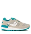 SAUCONY SHADOW 5000 SNEAKER IN GREY AND GREEN SUEDE AND MESH,60033-93-LIGHTTAN