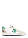 GOLDEN GOOSE BALL STAR BEIGE LEATHER SNEAKERS,8754789