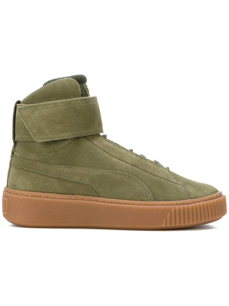 puma women's suede platform