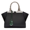 FENDI FENDI BLACK MINI 3JOURS TOTE,8BH333 9PN