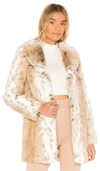 Majorelle Tatiana Faux Fur Coat In Arctic Fox