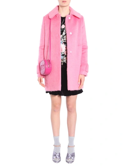 N°21 Alpaca And Wool Coat In Pink