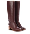 APC Iris leather knee-high boots