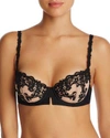 Simone Perele Saga Non-padded Lace Demi Bra In Black