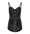 DOLCE & GABBANA SATIN BODYSUIT,P00283539