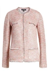 ST. JOHN METALLIC TWEED JACKET,K62P001