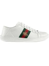 Gucci White Ace Leather Sneakers