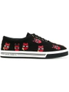 DOLCE & GABBANA devil designer patch Brooklyn sneakers,CS1550AM71512438971