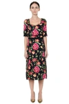 DOLCE & GABBANA PRINTED CADY DRESS,8772937