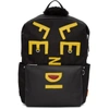 FENDI Black Nylon 'Fendi Faces' Backpack,7VZ035 1OR