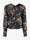 ISABEL MARANT OVALY FLORAL-PRINT SILK BLOUSE,12423169