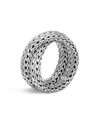 JOHN HARDY STERLING SILVER CLASSIC CHAIN CROSSOVER RING,RB97107X7