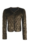 NILI LOTAN LUREX VELVET VIENNA JACKET,401W252