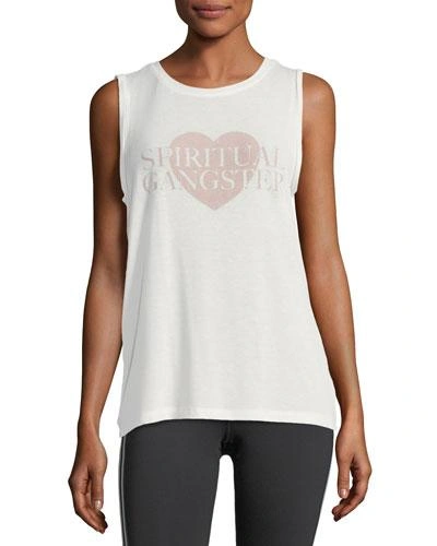 Spiritual Gangster Logo Love Chakra Tank | ModeSens