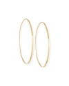 Lana Large Flat Magic Hoop Earrings In Yellow Gold