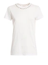 VALENTINO ROCKSTUD EMBELLISHED T-SHIRT,8793177