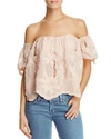 LOVERS & FRIENDS LOVERS AND FRIENDS LIFE'S A BEACH OFF-THE-SHOULDER TOP,LFS17F0158