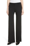Theory Demetria 2 Flare Leg Good Wool Suit Pants In Black