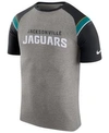 NIKE MEN'S JACKSONVILLE JAGUARS ENZYME SHOULDER STRIPE T-SHIRT