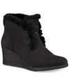 UGG WOMEN'S JEOVANA WEDGE LACE-UP BOOTIES