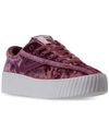 TRETORN WOMEN'S NYLITE 4 BOLD CRUSHED VELVET CASUAL SNEAKERS FROM FINISH LINE