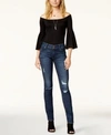 HUDSON COLLIN HARDLINE WASH SKINNY JEANS