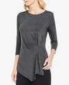 VINCE CAMUTO RUCHED ASYMMETRICAL TOP