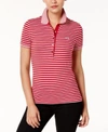 LACOSTE STRIPED SHORT-SLEEVE POLO