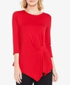 VINCE CAMUTO RUCHED ASYMMETRICAL TOP