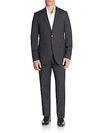 HUGO BOSS Regular-Fit The Grand Checkered Virgin Wool Suit,0400086804711